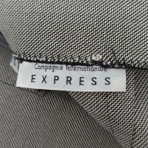 Express 90's Vintage Lightweight Chevron Knit High Waist Pleat Wide Leg Shorts 5 - Picture 12 of 14